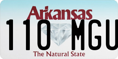 AR license plate 110MGU