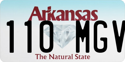 AR license plate 110MGV