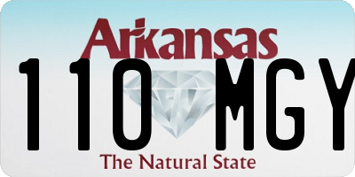 AR license plate 110MGY