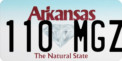 AR license plate 110MGZ