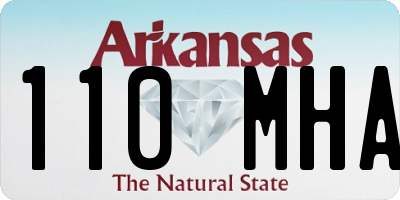 AR license plate 110MHA