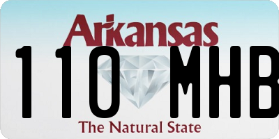 AR license plate 110MHB