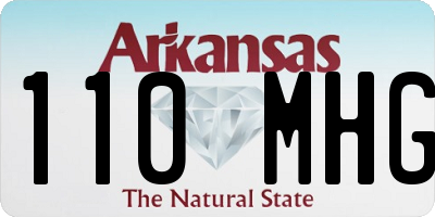 AR license plate 110MHG