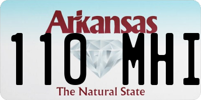 AR license plate 110MHI