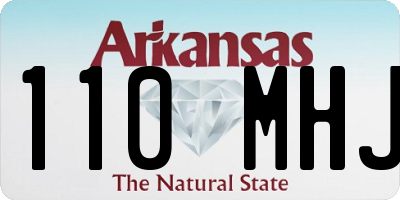 AR license plate 110MHJ