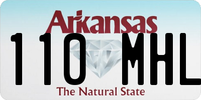 AR license plate 110MHL
