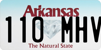AR license plate 110MHV