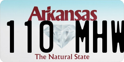 AR license plate 110MHW