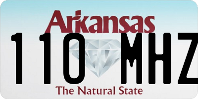 AR license plate 110MHZ