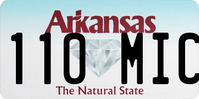 AR license plate 110MIC