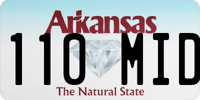 AR license plate 110MID