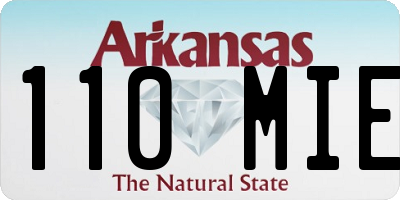 AR license plate 110MIE