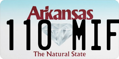 AR license plate 110MIF