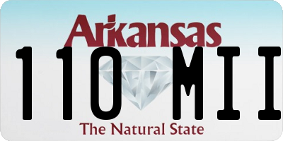 AR license plate 110MII