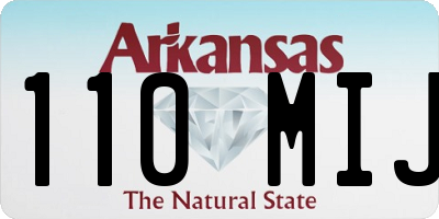 AR license plate 110MIJ