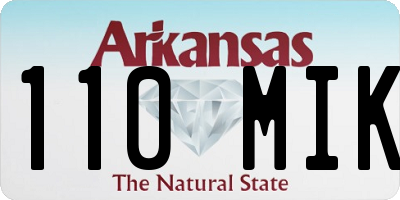 AR license plate 110MIK