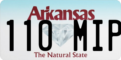 AR license plate 110MIP