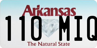 AR license plate 110MIQ