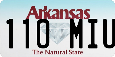 AR license plate 110MIU