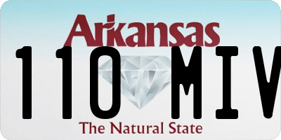 AR license plate 110MIV