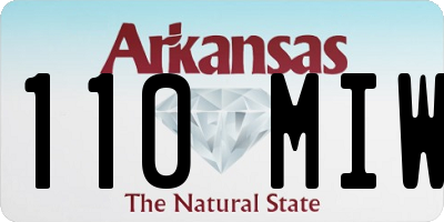 AR license plate 110MIW