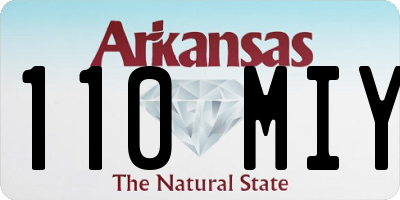 AR license plate 110MIY
