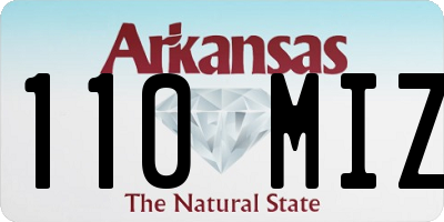 AR license plate 110MIZ