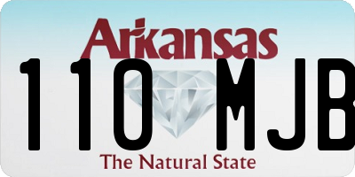 AR license plate 110MJB