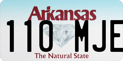 AR license plate 110MJE