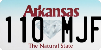 AR license plate 110MJF