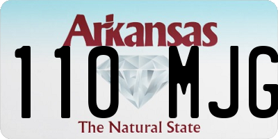 AR license plate 110MJG