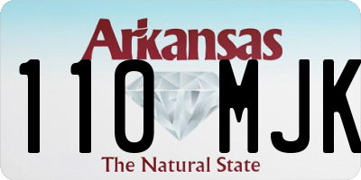 AR license plate 110MJK