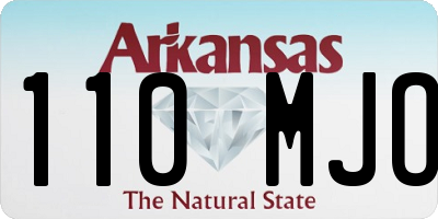 AR license plate 110MJO