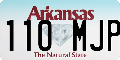 AR license plate 110MJP