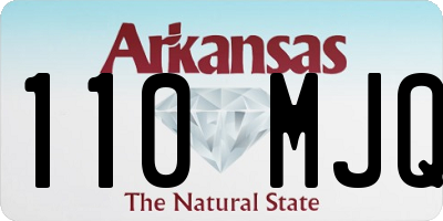 AR license plate 110MJQ