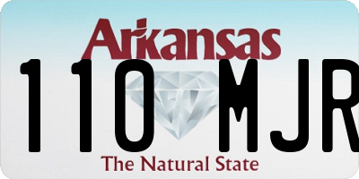 AR license plate 110MJR