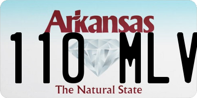 AR license plate 110MLV