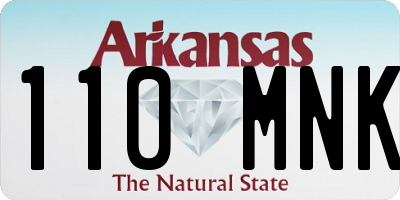 AR license plate 110MNK
