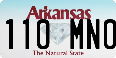 AR license plate 110MNO