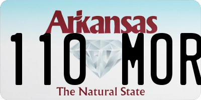 AR license plate 110MOR