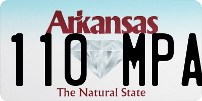 AR license plate 110MPA