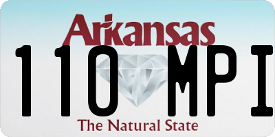 AR license plate 110MPI
