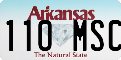AR license plate 110MSC
