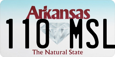 AR license plate 110MSL