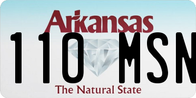 AR license plate 110MSN