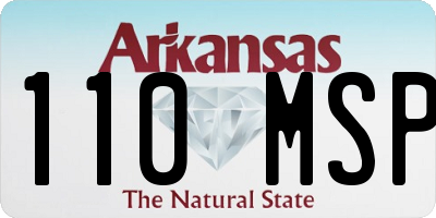AR license plate 110MSP