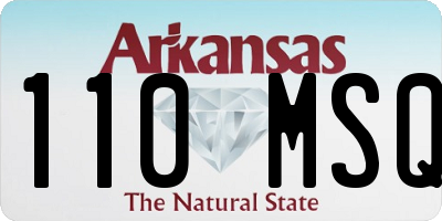 AR license plate 110MSQ
