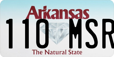 AR license plate 110MSR