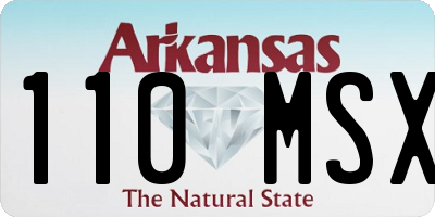 AR license plate 110MSX