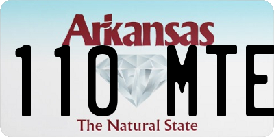 AR license plate 110MTE